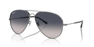 Ray-Ban RB 3825 unisex Ruthenium Pilot Sunglasses