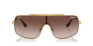 Ray-Ban RB 3897 unisex Gold Shield Sunglasses