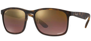 Ray-Ban RB 4264 CHROMANCE men Havana Geometric Sunglasses