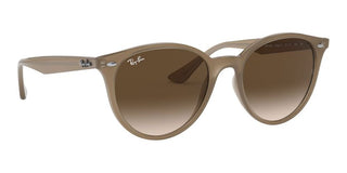 Ray-Ban RB 4305 unisex Brown Round Sunglasses