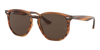 Ray-Ban RB 4306 unisex Havana Geometric Sunglasses