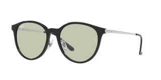 Ray-Ban RB 4334D unisex Black Round Sunglasses