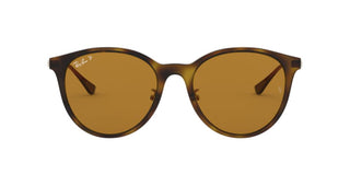 Ray-Ban RB 4334D unisex Havana Round Sunglasses