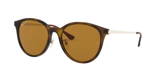 Ray-Ban RB 4334D unisex Havana Round Sunglasses