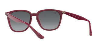 Ray-Ban RB 4362 unisex Red Squared Sunglasses