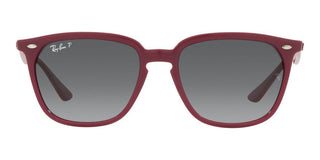 Ray-Ban RB 4362 unisex Red Squared Sunglasses