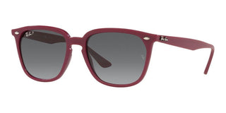 Ray-Ban RB 4362 unisex Red Squared Sunglasses