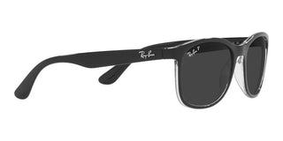 Ray-Ban RB 4374 unisex Black Squared Sunglasses