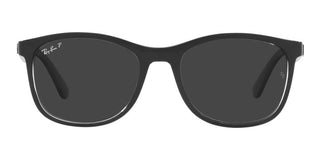 Ray-Ban RB 4374 unisex Black Squared Sunglasses