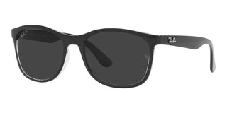 Ray-Ban RB 4374 unisex Black Squared Sunglasses