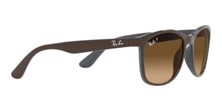 Ray-Ban RB 4374 unisex Brown Squared Sunglasses