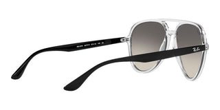 Ray-Ban RB 4376 unisex Transparent Pilot Sunglasses