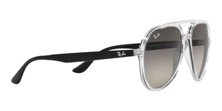 Ray-Ban RB 4376 unisex Transparent Pilot Sunglasses