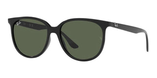 Ray-Ban RB 4378 women Black Squared Sunglasses