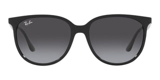 Ray-Ban RB 4378 women Black Squared Sunglasses