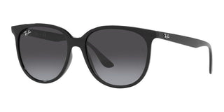 Ray-Ban RB 4378 women Black Squared Sunglasses