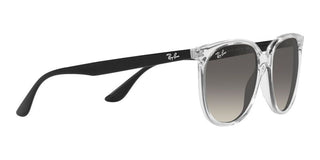 Ray-Ban RB 4378 women Transparent Squared Sunglasses