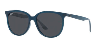 Ray-Ban RB 4378 women Blue Squared Sunglasses