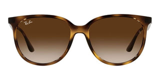 Ray-Ban RB 4378 women Havana Squared Sunglasses