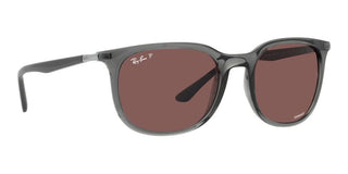 Ray-Ban RB 4386 unisex Grey Squared Sunglasses