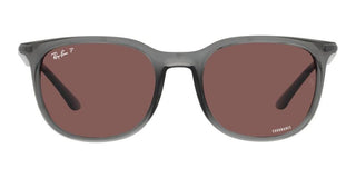 Ray-Ban RB 4386 unisex Grey Squared Sunglasses