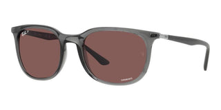 Ray-Ban RB 4386 unisex Grey Squared Sunglasses