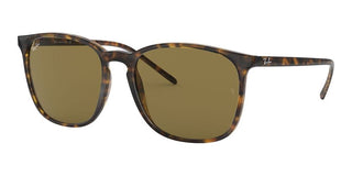 Ray-Ban RB 4387 men Havana Geometric Sunglasses