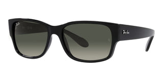 Ray-Ban RB 4388 unisex Black Squared Sunglasses