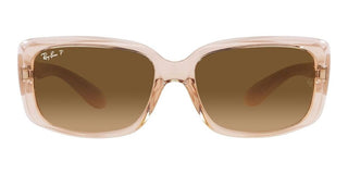 Ray-Ban RB 4389 women Brown Squared Sunglasses