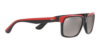 Ray-Ban RB 4393M unisex Red Visor Sunglasses