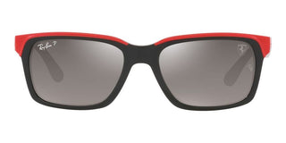 Ray-Ban RB 4393M unisex Red Visor Sunglasses