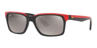 Ray-Ban RB 4393M unisex Red Visor Sunglasses