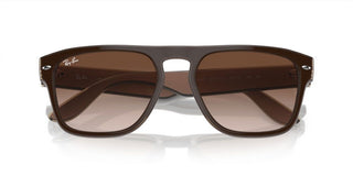 Ray-Ban RB 4407 unisex Brown Squared Sunglasses