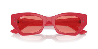 Ray-Ban RB 4430 unisex Red Squared Sunglasses