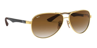 Ray-Ban RB 8313 unisex Gold Pilot Sunglasses