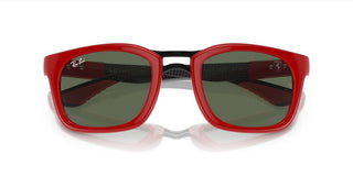 Ray-Ban RB 8362M unisex Red Squared Sunglasses