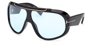 Tom Ford RELLEN FT 1093 unisex Black Shield Sunglasses