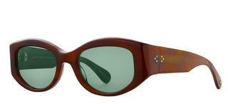 Garrett Leight RETRO BIGGIE SUN unisex Brown Geometric Sunglasses