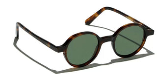 L.G.R REUNION men Havana Round Sunglasses