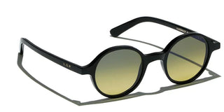 L.G.R REUNION men Black Round Sunglasses