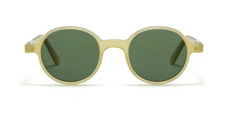 L.G.R REUNION men Havana Round Sunglasses