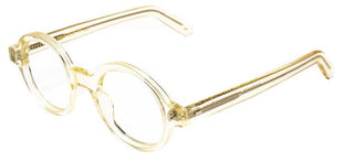 L.G.R REUNION BOLD/O men Transparent Round Eyeglasses