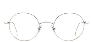 L.G.R REUNION METAL/O men Silver Round Eyeglasses