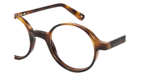 L.G.R REUNION/O unisex Havana Round Eyeglasses