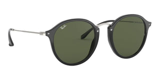 Ray-Ban ROUND FLECK RB 2447 unisex Black Round Sunglasses