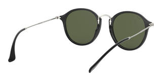 Ray-Ban ROUND FLECK RB 2447 unisex Black Round Sunglasses