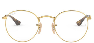 Ray-Ban ROUND METAL RX 3447V unisex Gold Round Eyeglasses