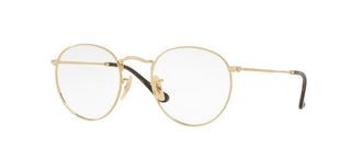 Ray-Ban ROUND METAL RX 3447V unisex Gold Round Eyeglasses