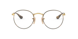 Ray-Ban ROUND METAL RX 3447V unisex Havana Round Eyeglasses