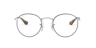 Ray-Ban ROUND METAL RX 3447V unisex Blue Round Eyeglasses